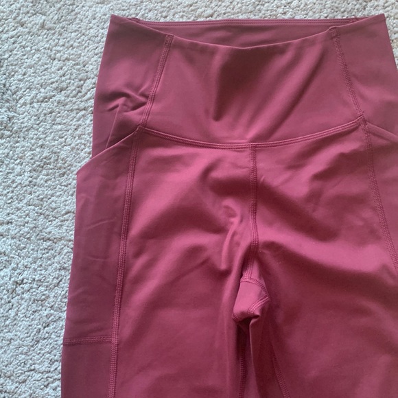 Girlfriend Collective Compressive High Rise Leggings in Mulberry - Size S - Picture 9 of 17